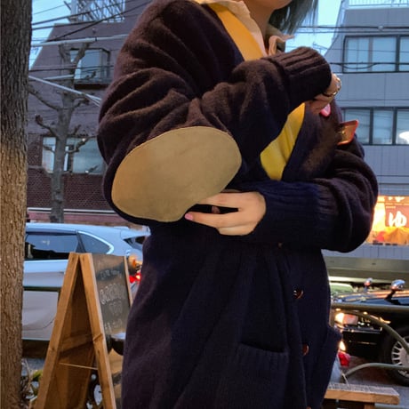 [USED]L.L.Bean肘当て付きBIGカーディガン🌲