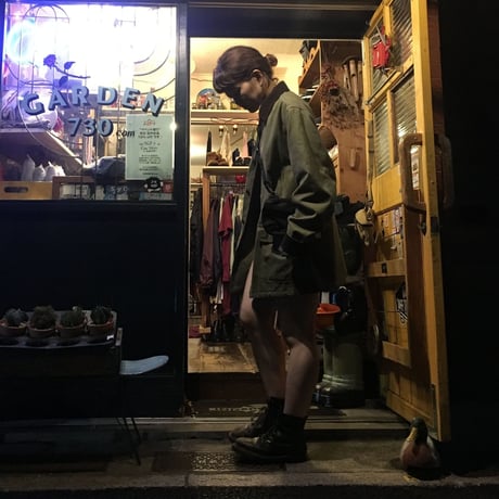 [USED] LANDSEND オリーブ色ハンティングコート