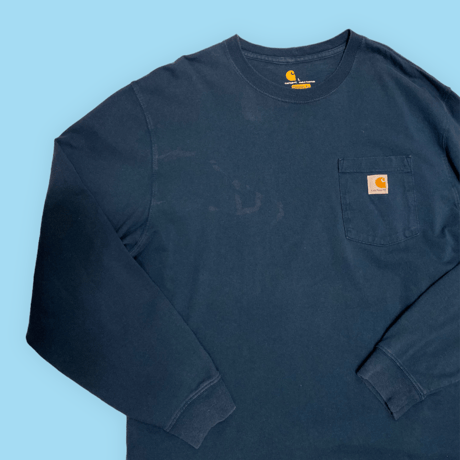 [USED] carhartt ロンTee  "BLUE"