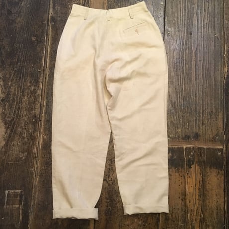 [USED] 太めリネンパンツ