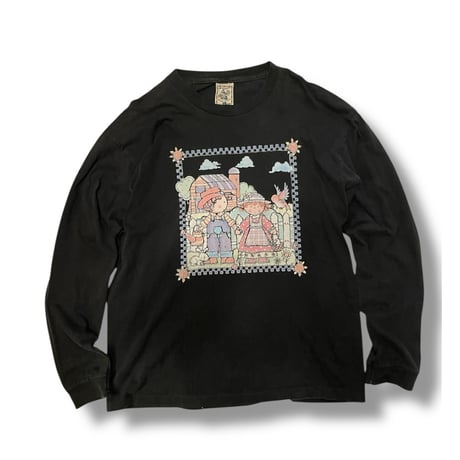 [USED] CUTE🖤 ファンシーBLACK ロンTee