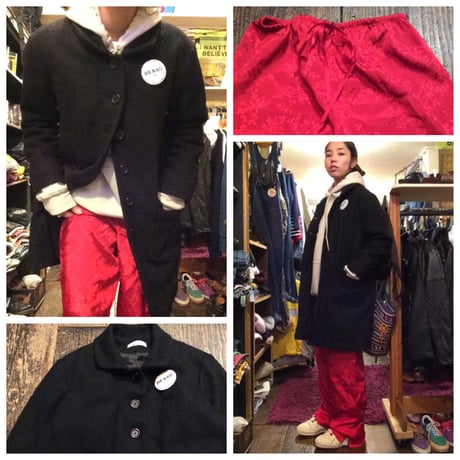 [USED] Black WOOLコート