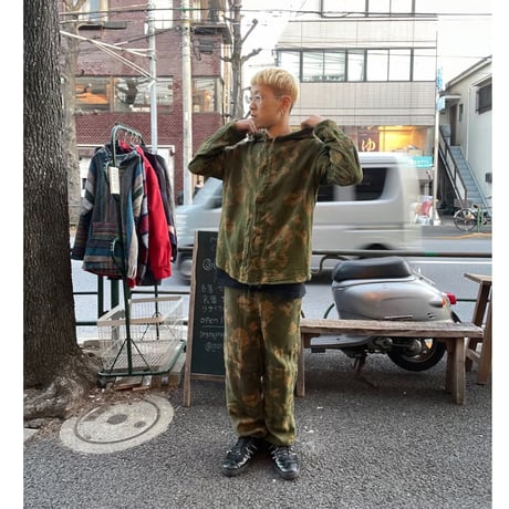 [USED] ソビエト軍　カモ柄メッシュ TOPS+PANTS