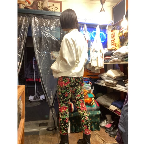 [USED]花柄コーデュロイpants