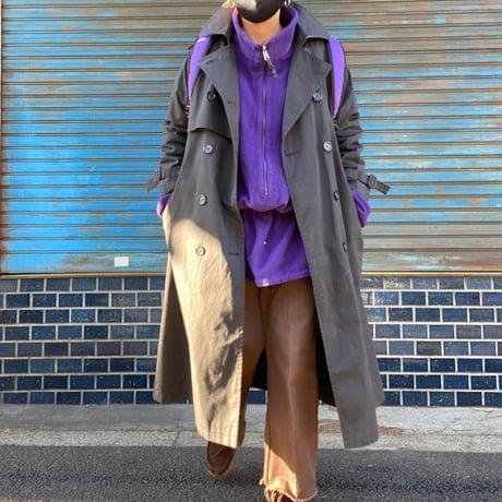 [USED] "LONDON FOG" BLACK トレンチ コート