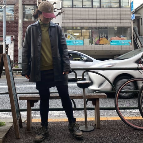 [USED] 切りぱなしレザースカート