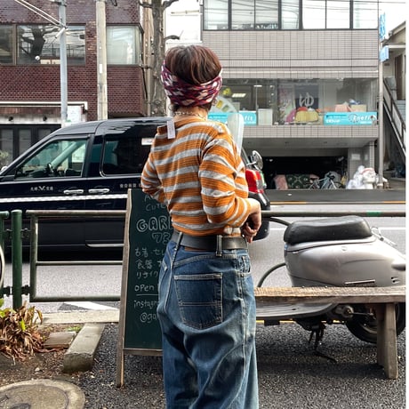 [USED] vintage マルチボーダーTee