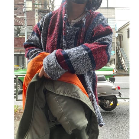 [USED] MEXICAN PARKA ( RED / NAVY )