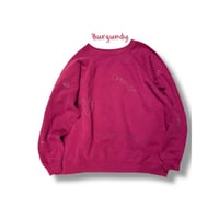[HILITE STORE] ハンドメイド刺繍SWEAT/バーガンディ