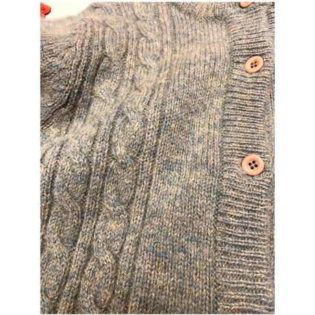 [USED] MIXカラー WOOLニットカーディガン