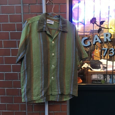 [USED] 渋い配色のストライプ シャツ