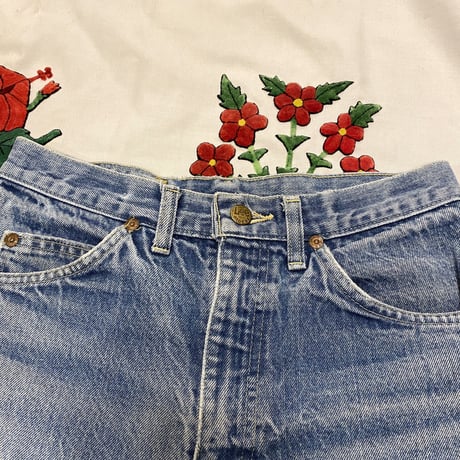 [USED] OLD Lee CUTOFF DENIM / W28 USA