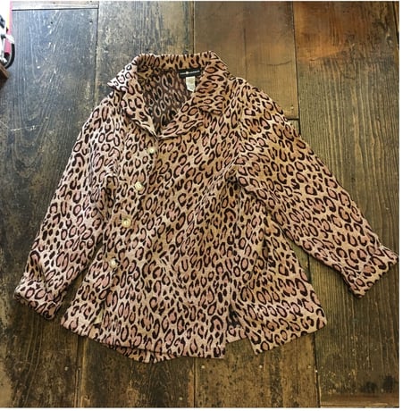 [USED] ゴブラン織りレオパードコート