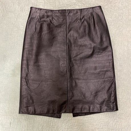 [USED] REALレザーミニスカート