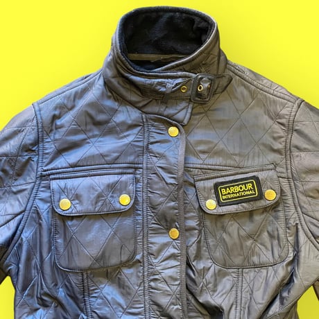 [USED]”Barbour" INTERNATIONAL QUILT” BLACK-12