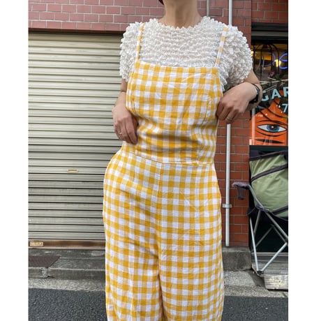 [USED]OLD NAVY ギンガムチェックAll in one💛