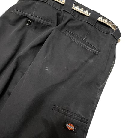 [USED] 極太 Dickies ダブルニー PANTS NAVY (W32)