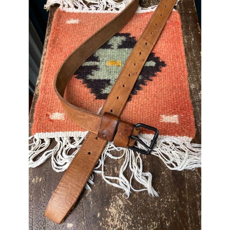 [USED]  vintage military Leather Belt