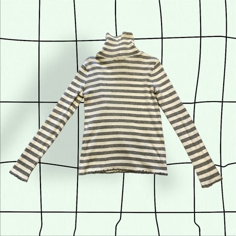 [USED] リブ入りCOTTONタートルネック