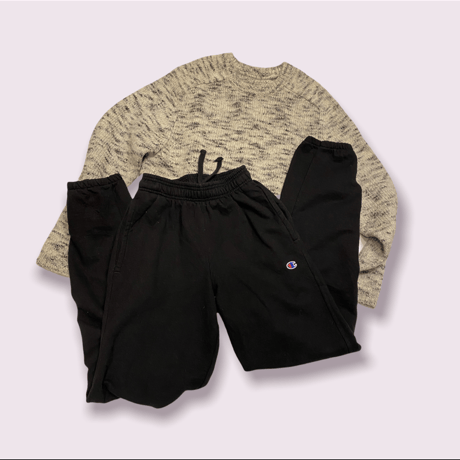 [USED] champion‼︎ SWEAT PANTS "BLACK"