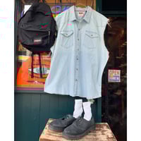 [USED] Wrangler cutoff デニムシャツ 3XL