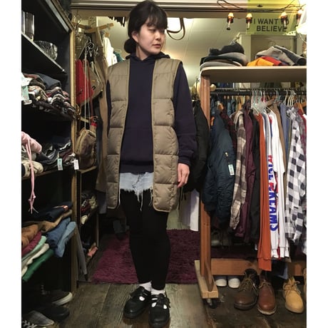 [USED] GOOSEダウン ロング ライナーベスト