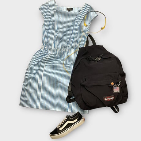 [USED] A.P.C. ブルーストライプワンピース