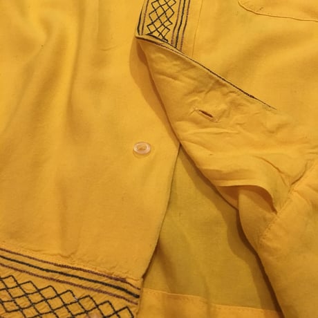 [USED] YELLOWレーヨンシャツ