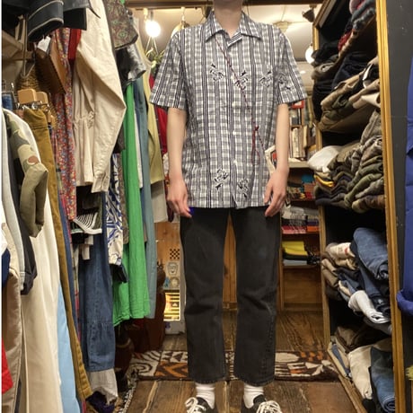[USED]"大鵬"大相撲 開襟シャツ