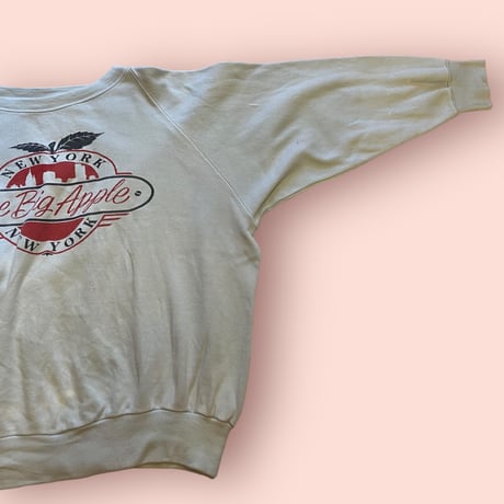 [USED] GOOD BODY 80's NEW YORK print SWEAT  🍎