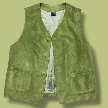 [USED]"BENETTON" スエードベスト💚
