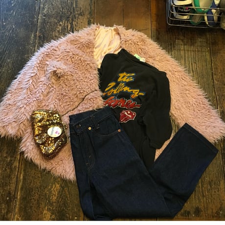 [USED] あわ〜いPINKフェイクファーJKT