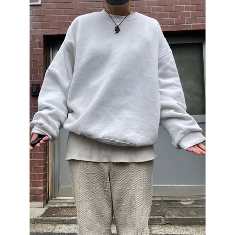 [USED]80~90's ”富士山” WHITE SWEAT