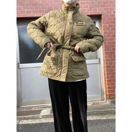 [USED]”Barbour" INTERNATIONAL QUILT KHAKI-14