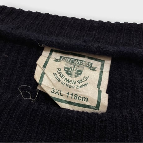 [USED] BIG コマンドニット made in New Zealand.