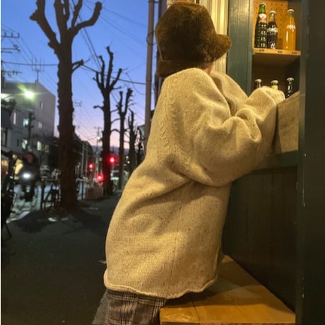 [USED] Wool Rich Vネックネップニット