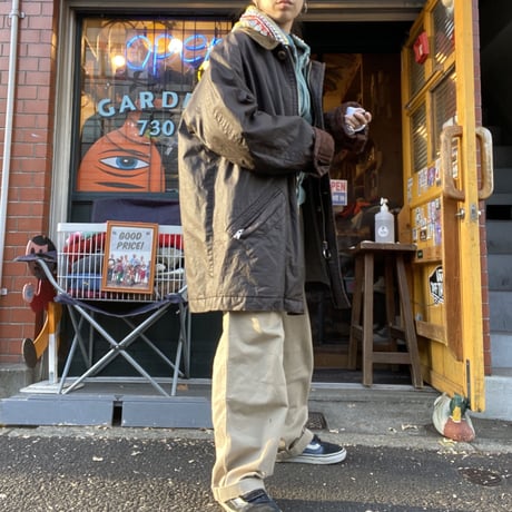 [USED] 大きめ こげ茶のオイルドジャケット