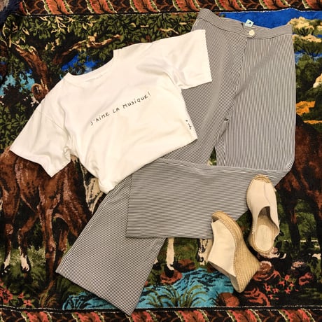 [USED] 70's ストライプ POLY PANTS♡