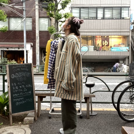 [DEADSTOCK]Stripe Sleeping SHIRTS