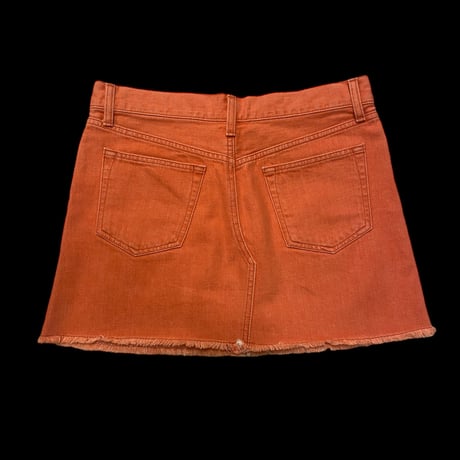 [USED] Orange denim skirt