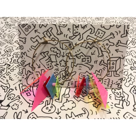 [BENICOTOY] △▶︎□  フープピアス  / カラー