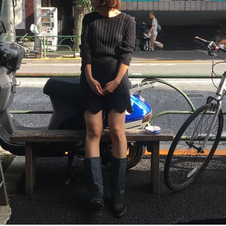 [USED] ひらひら〜素敵なニットワンピース