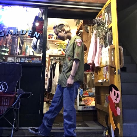 [USED] vintage ノーカラー  BOY SCOUTS シャツ