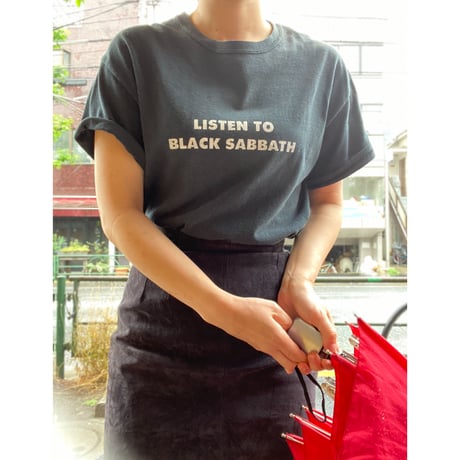 [USED] 'LISTEN TO BLACK SABBATH' tee
