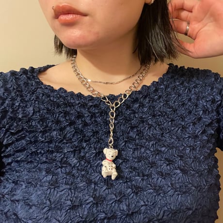 [ kozukix] NEW DALMATIANS METAL NECKLACE