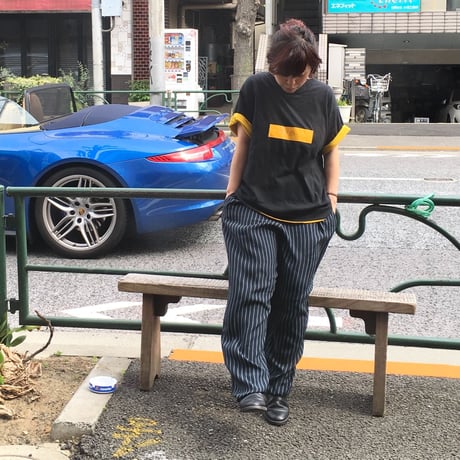 [USED] ストライプ レーヨンパンツ