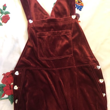 [USED] ベロア オーバーオール!