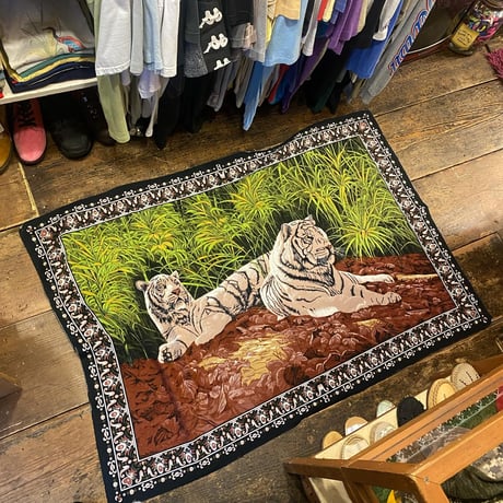 [USED] Good tiger ラグ マット🐅🖤