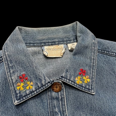 [USED]花柄デニムジャケット