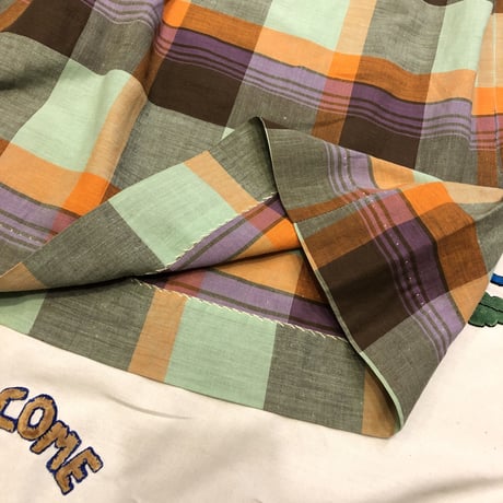 [USED] マドラスチェック ロングSKIRT